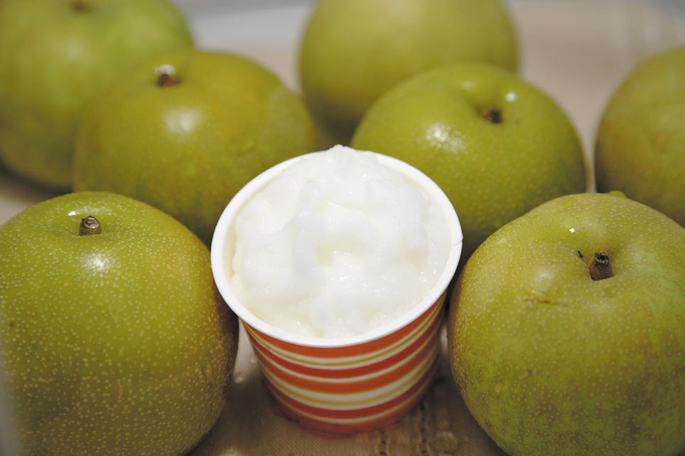 市川のなしシャーベット